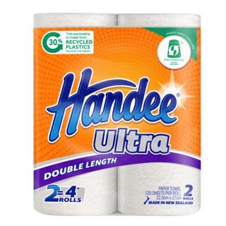 HANDEE 2PLY DOUBLE LENGTH PAPER TOWEL 12 X 120 SHEETS